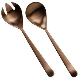 Herdmar Oslo Cobre Cubiertos Servir Ensalada Mate 6 Unidades 26,5 cm